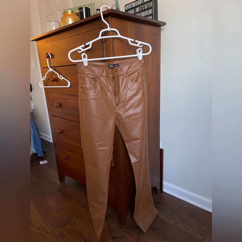 Zara leather pants
